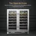 Lanbopro 62 Bottle Dual Door Wine Cooler - LP66D