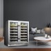 Lanbopro 62 Bottle Dual Door Wine Cooler - LP66D