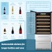 Lanbo 32 Inch 168 Bottles and 300 Cans Wine and Beverage Fridge - LW328TS