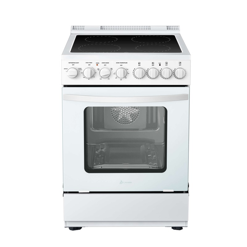 Lanbo 24 Inch Freestanding Electric Range - LB-ERK24RC-W