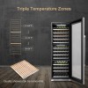 Lanbopro 143 Bottle Triple Zone Wine Cooler - LP168T