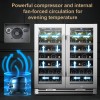 Lanbopro 52 Bottle Dual Door Wine Cooler - LP66D