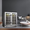 Lanbopro 52 Bottle Dual Door Wine Cooler - LP66D