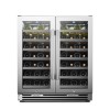 Lanbopro 52 Bottle Dual Door Wine Cooler - LP66D