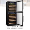 Lanbo 130 Bottle Dual Door Wine Cooler - LW133DD