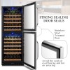 Lanbo 130 Bottle Dual Door Wine Cooler - LW133DD