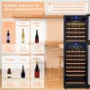 Lanbo 152 Bottle Dual Door Wine Cooler - LW162DD