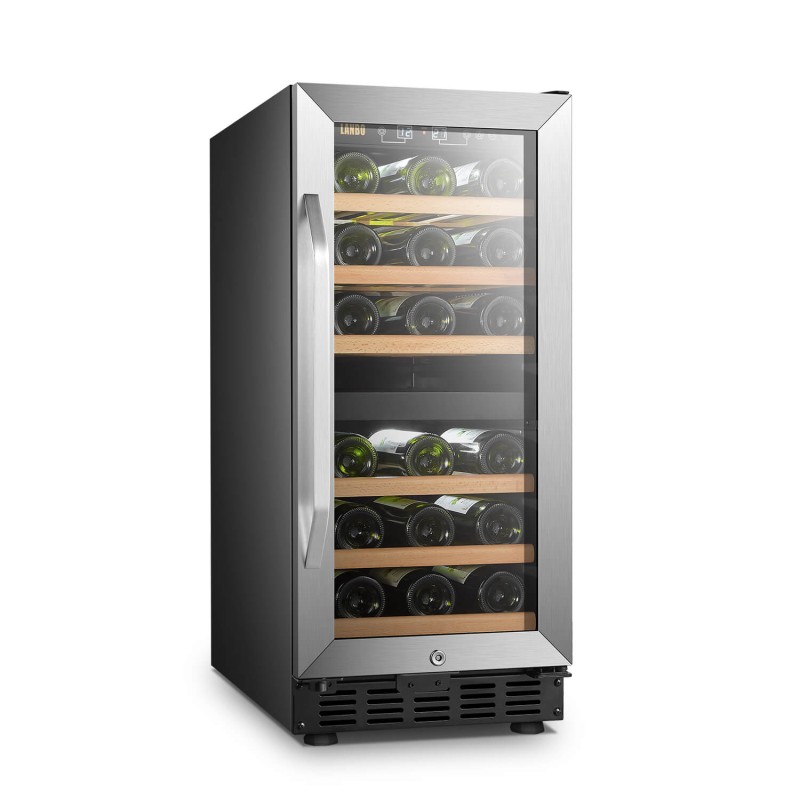 Lanbo 26 Bottle Dual Zone Wine Cooler - LW28D