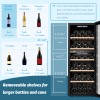 Lanbo 20 Inch 64 Bottle Dual Zone Freestanding Wine Cooler - LW80D